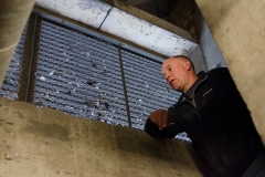 Nick Dixon in the Ventilation Room. Photo by James Sellen