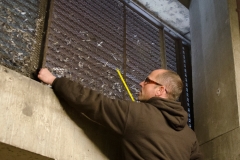 Jason Fathers in the North West Ventilation Room. Photo by James Sellen