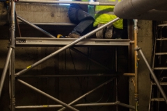 Jason Fathers and Alan Crane in the North West Ventilation Room. Photo by James Sellen