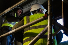 Jason Fathers and Alan Crane in the North West Ventilation Room. Photo by James Sellen